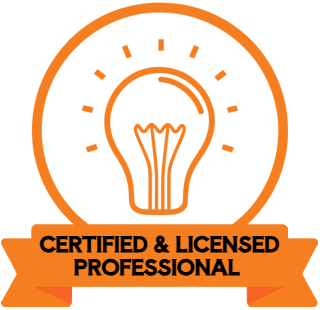 Certified and Licensed Professionals Badge